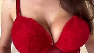 Stepmom shows her big milky tits!