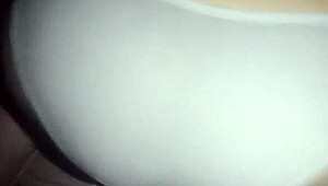 latina neighbor shows gaping close up after rough play