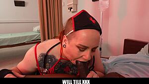 thicc nurse takes big black cock to heal