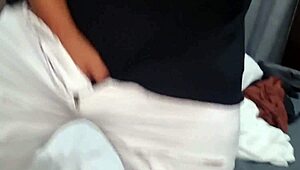 amateur handjob with big cock close up finish