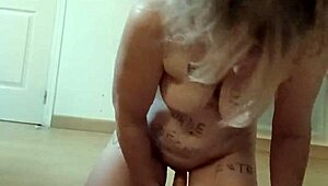 French maid does self humiliation session today