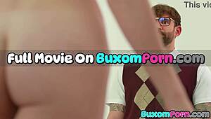 buxom babe violet voss calls boyfriend to bedroom for titty fuck