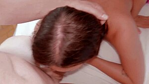my wife let me fuck her sexy british brunette friend with pink pussy
