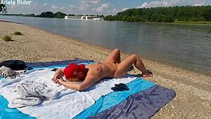 skinny blonde teen fingers her shaved pussy and ass