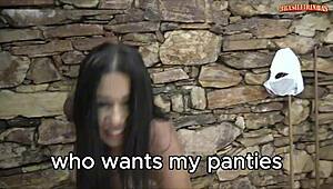 naughty brunette fucks neighbors in secret