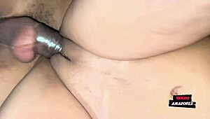 rabuda takes cock until she gets cum on tits