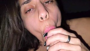 Goodnight sex - creamy pussy and cum in mouth