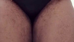 Ebony thick thigh booty worship with dirty talk