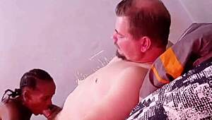 Hot Black Girl Teases White Guy