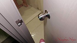My stepmom lets me fuck her if quiet