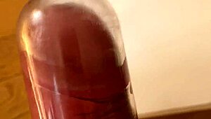 penis pumping in the kitchen