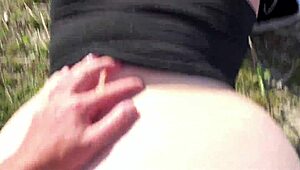 Private BBW Outdoor Slut Sucks Stranger Cocks