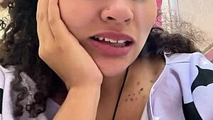 gassy milk intolerant girl on the toilet and farting