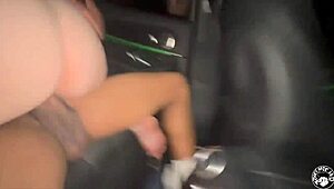Busty canadian gets poked in backseat pt 2