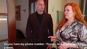 big tits redhead milf gets hard rough anal deep penetration