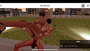 risky rooftop sex lone & ruby