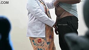 Doctor examines patient dick at hospital
