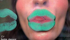 Minty messy deep octopus kisses spit fetish