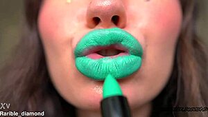 Minty messy deep octopus kisses spit fetish