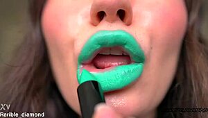 Minty messy deep octopus kisses spit fetish