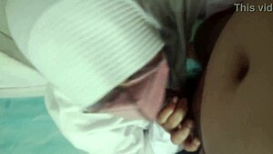 Sexy Indonesian girl in uniform excites