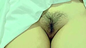 naughty nurse plays with her wet pussy outdoors