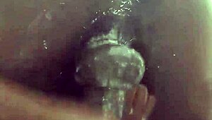 sexyjayla254 jerks his big black dick in the shower