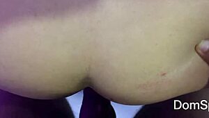 Asian milf spanked and fucked hard