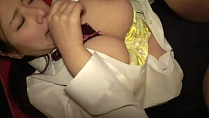 Japanese Schoolgirl Gets Busty Secret Massage