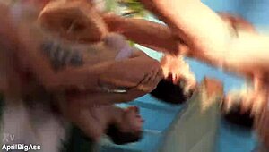 Jacuzzi we get fucked like whores an absolutely insane threesome merciless deep throat and cum on the face