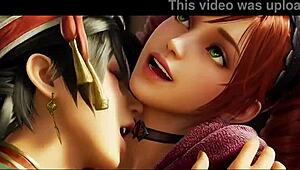 talim x amy sorel lesbian kissing soul calibur