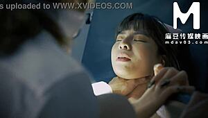 modelmedia asia defile the nurses pure white uniform with semen