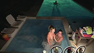 Hardcore Hot Tub Threesome With Deliah Grace And Nikki Zee
