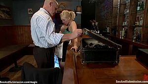 Huge tits blond gets whipped and banged
