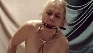 French Maid Chained And Bent For Belt