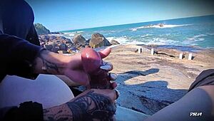 Mar e masturbacao a melhor gozada