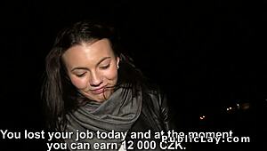 Huge Tits Beauty Bangs In Car In Public For Money